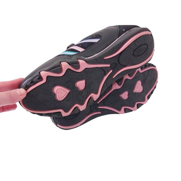 Girls Sneakers Size 4 Danskin Black, Hook and Loop Closure Athletic Shoes - Picture 4 of 7